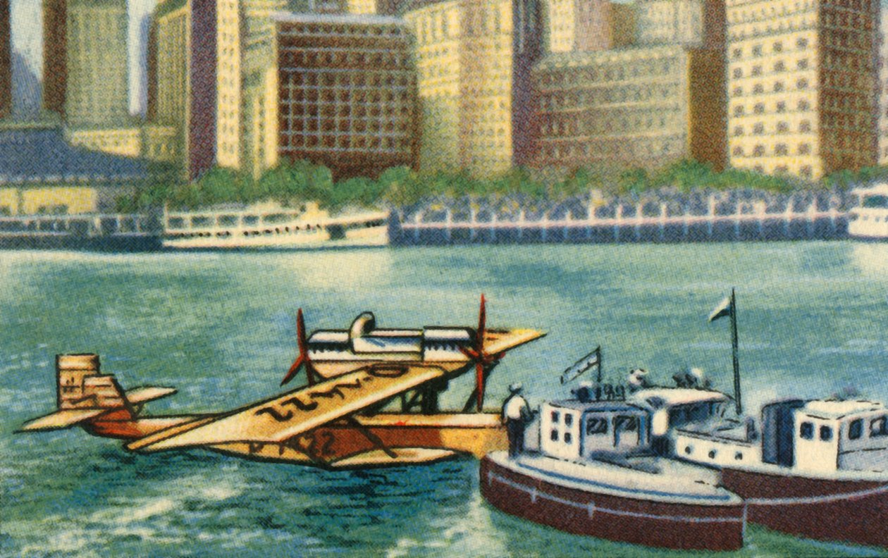 Wolfgang von Gronau přijíždí do New Yorku, srpen 1930, 1932. od Unbekannt