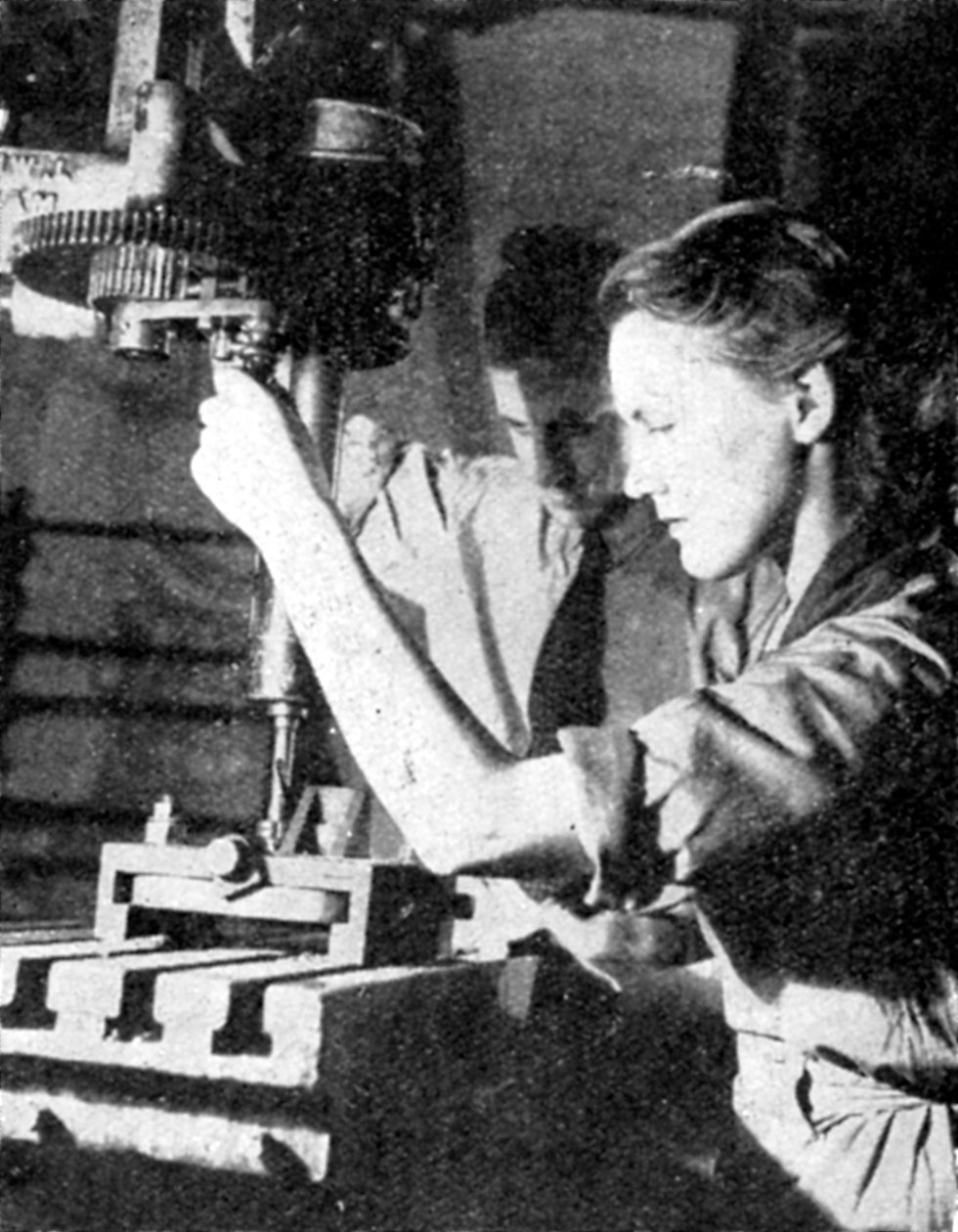 Žena zbrojní dělnice, druhá světová válka, 1940 od Unbekannt