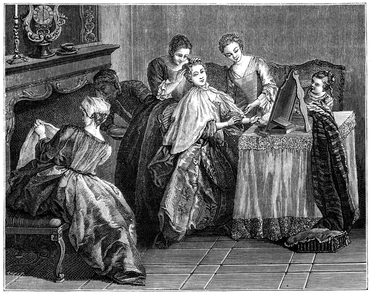 Žena na toaletě, 1885 od Unbekannt