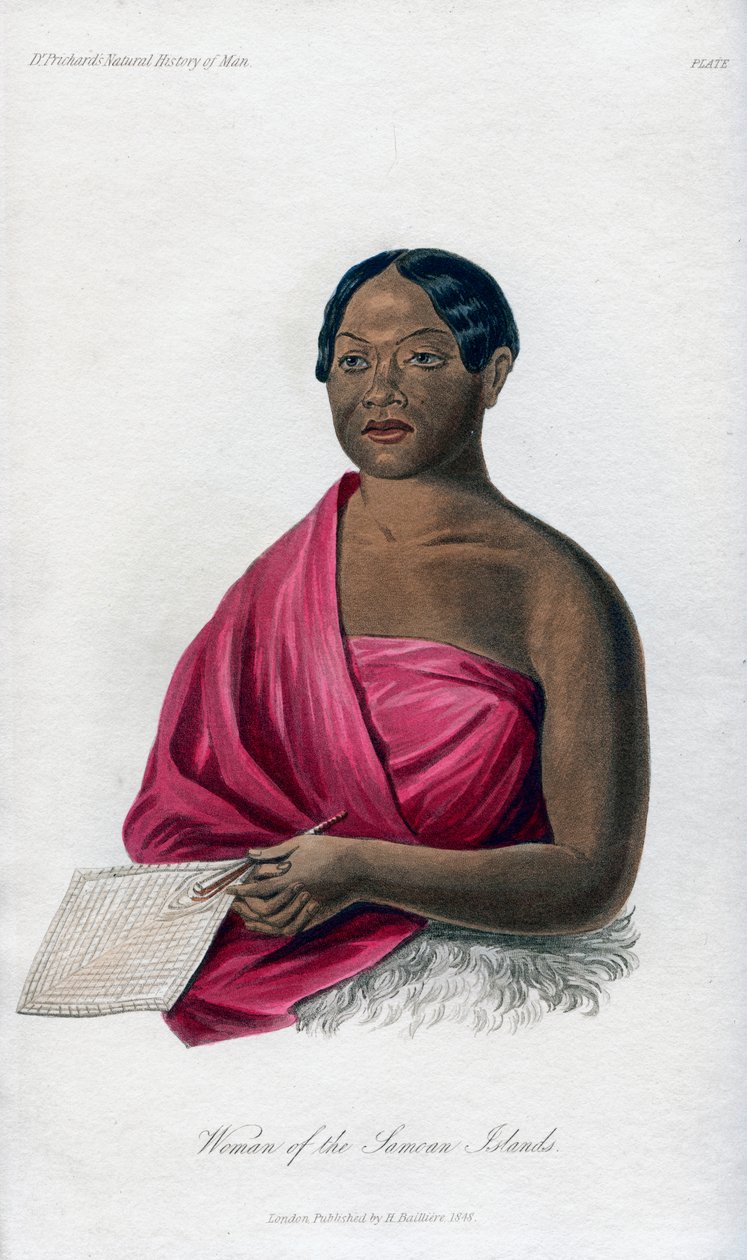 Žena ze Samojských ostrovů, 1848 od Unbekannt