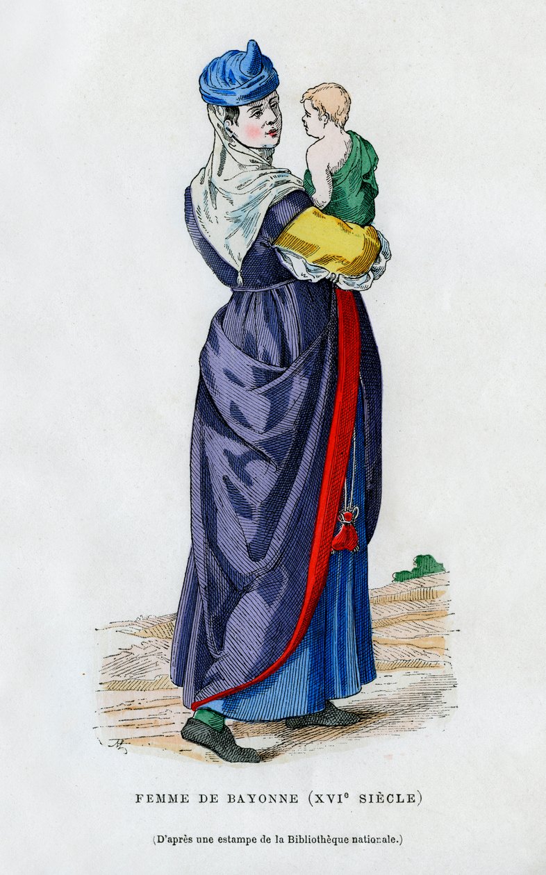 Žena z Bayonne, Francie, 16. století 1882-1884 od Unbekannt