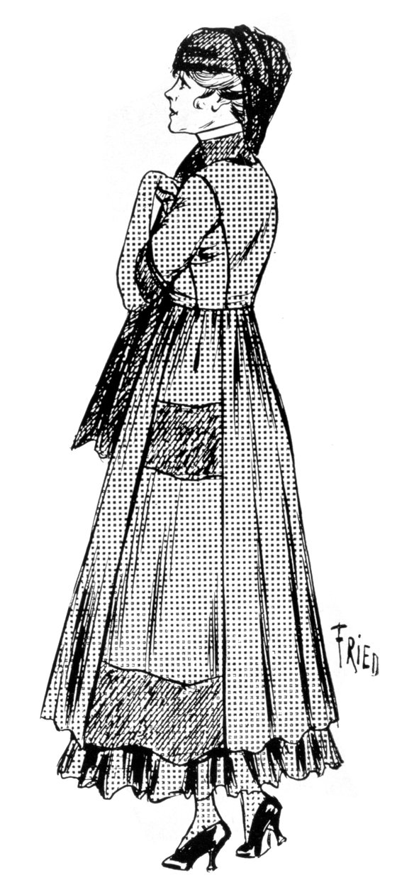 Dámská zavinovačka s krepovým konopím a hedvábným závojem, 1915 od Unbekannt