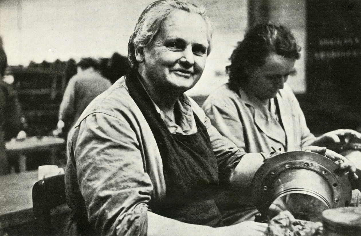 Ženy dělnice údržby a oprav letadel, Jižní Wales, druhá světová válka, c1939-c1944 1946. od Unbekannt