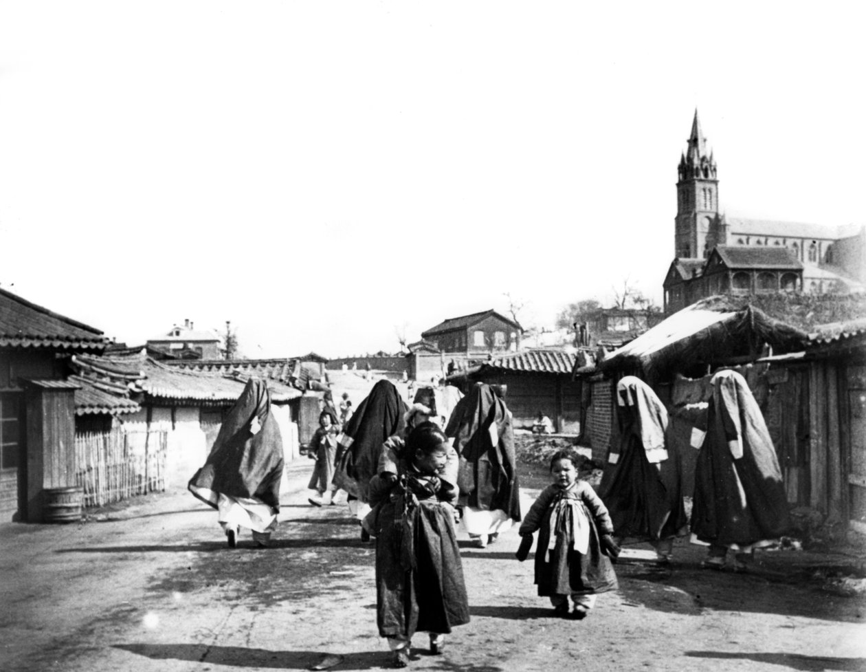 Ženy a děti, Nam San, Korea, 1900 od Unbekannt