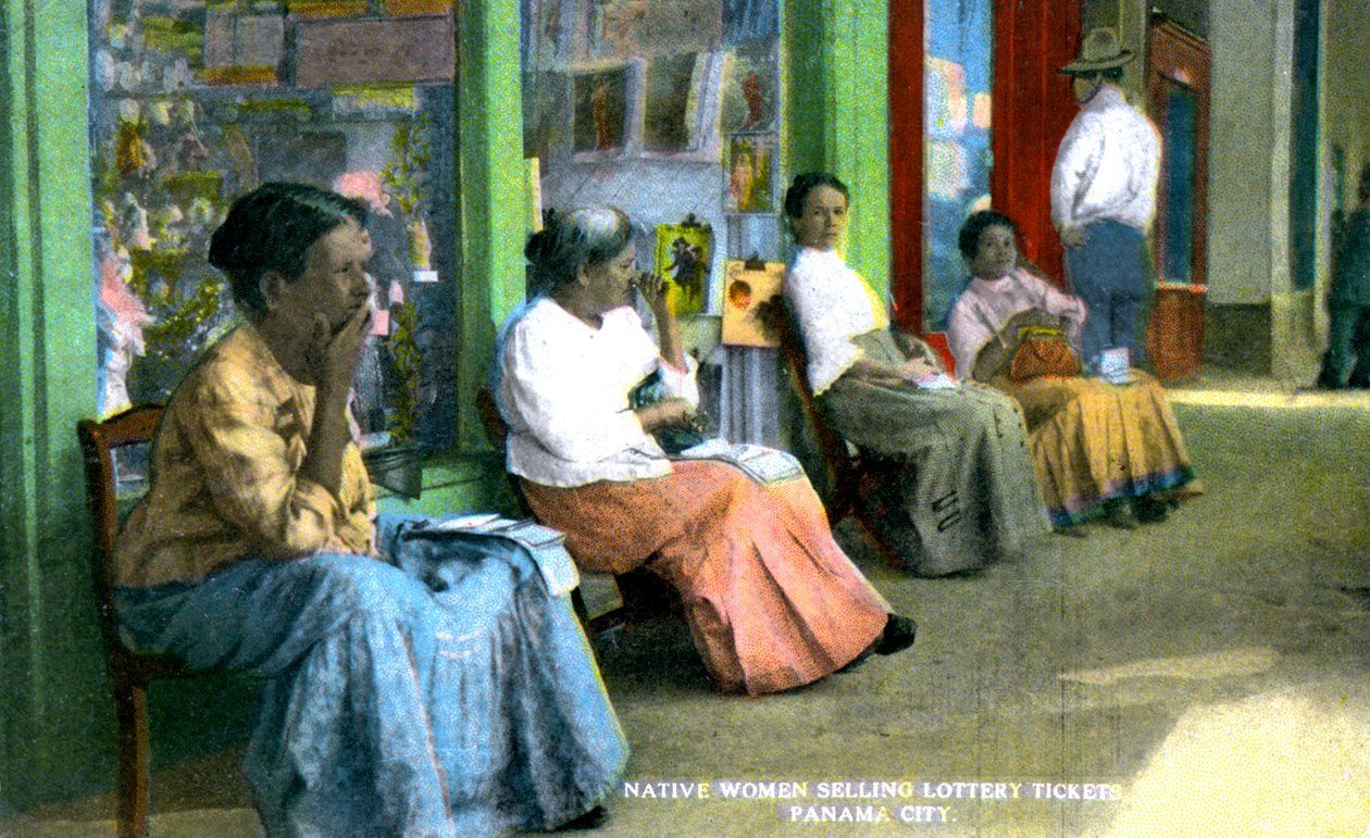 Ženy prodávající losy, Panama City, Panama, 20. léta 20. století od Unbekannt