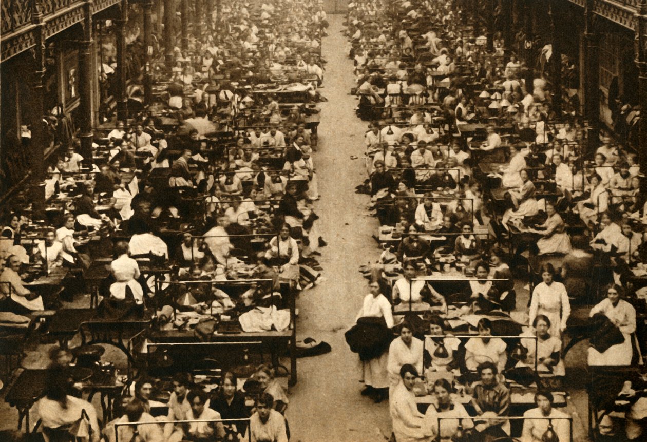 Ženy pracující v Royal Army Clothing Factory, první světová válka, 1914-1918, 1933. od Unbekannt