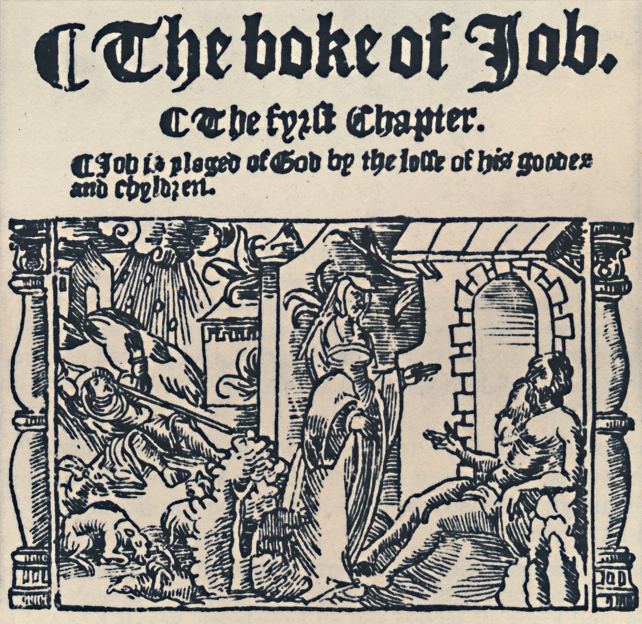 Dřevoryt z Velké Bible, 1539, 1539, 1947 od Unbekannt
