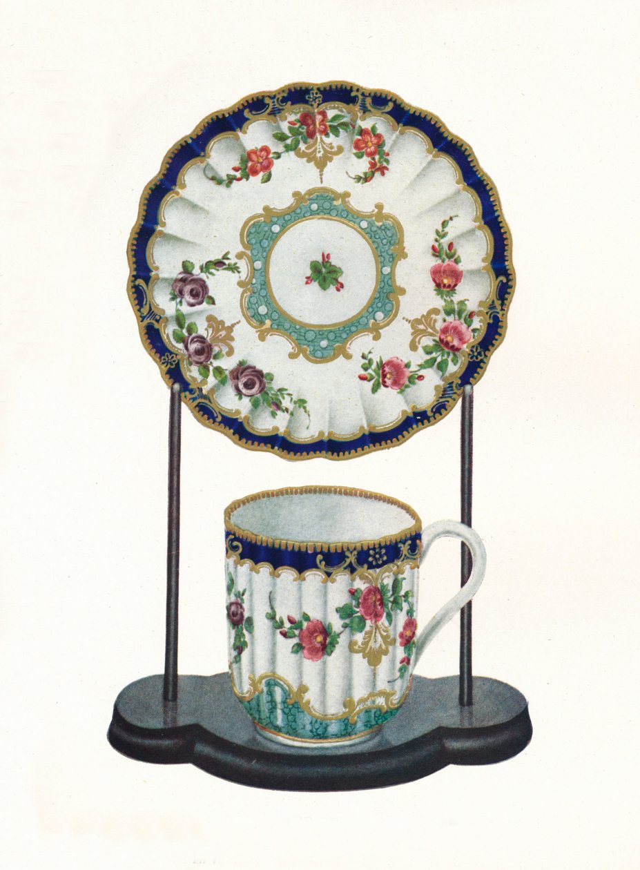Worcester šálek s podšálkem, c1770 od Unbekannt