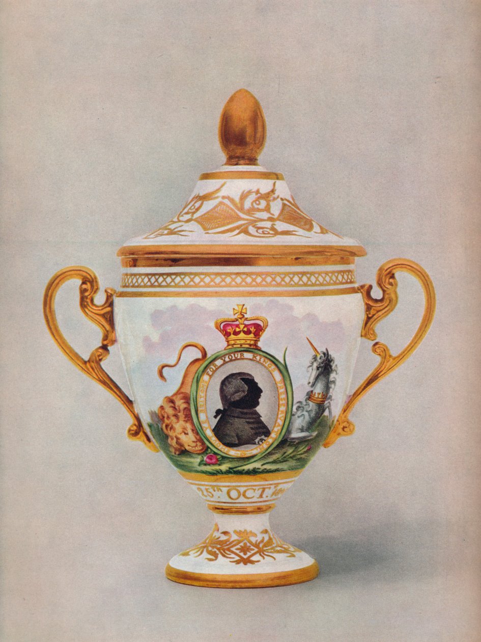 Worcesterská váza připomínající zlaté jubileum krále Jiřího III., c1809 od Unbekannt