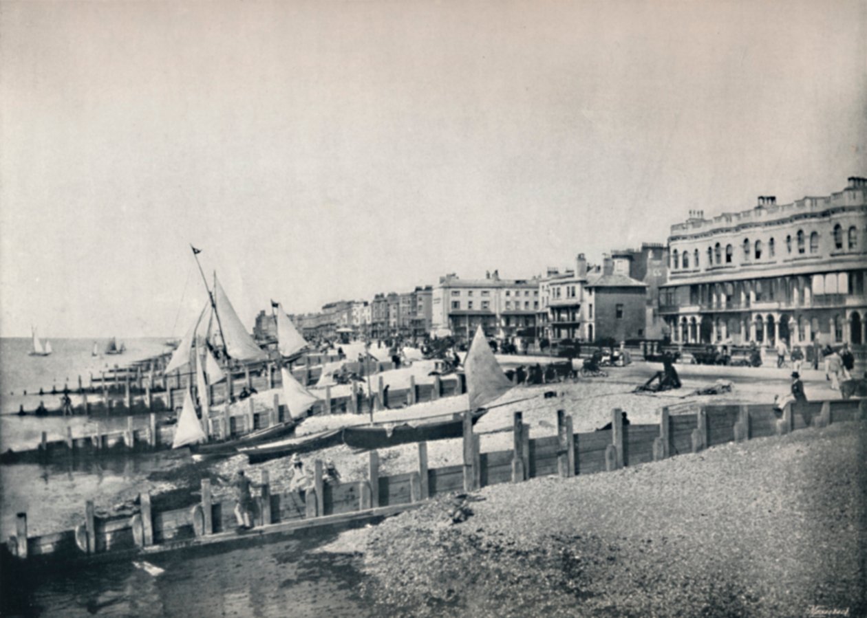 Worthing - Celkový pohled na frontu, 1895 od Unbekannt