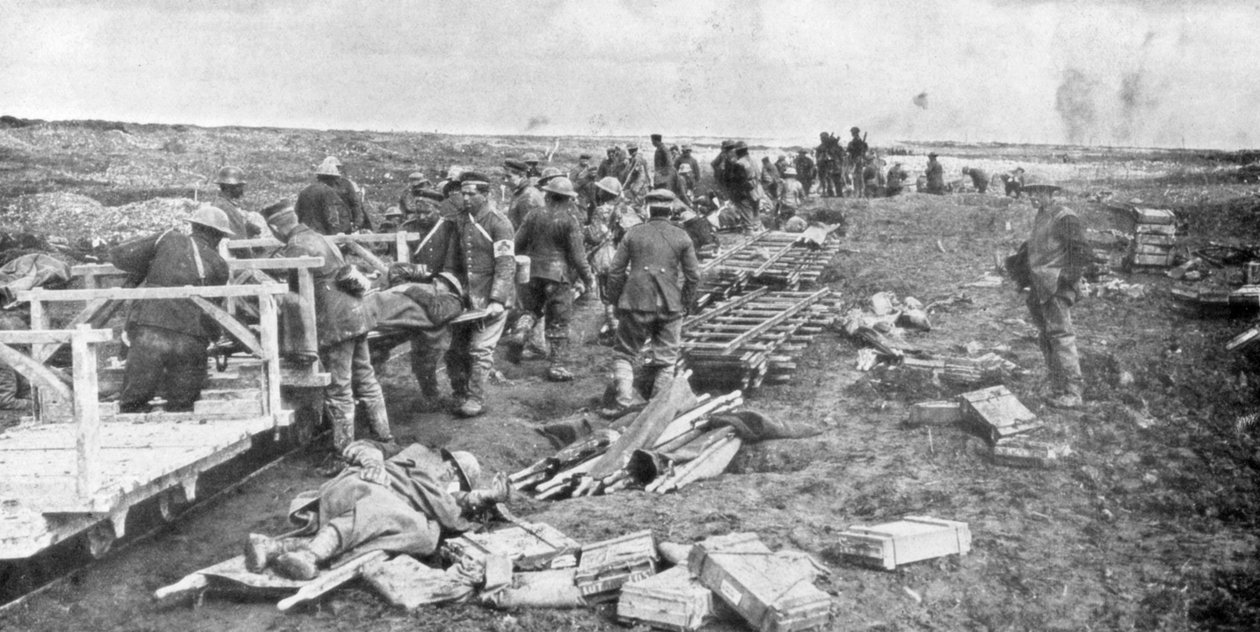 Místo pro evakuaci zraněných, Vimy, Francie, první světová válka, duben 1917 od Unbekannt
