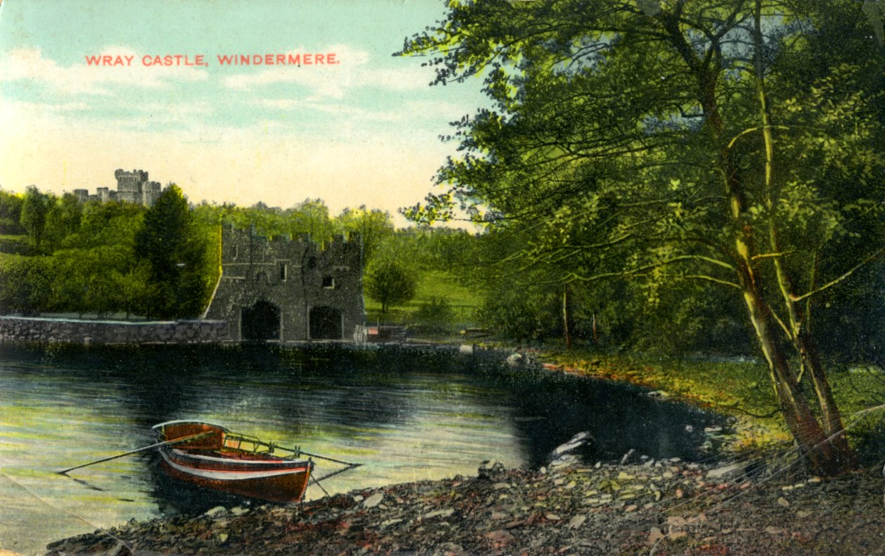 Hrad Wray, Claife, Lancashire, počátek 20. století od Unbekannt