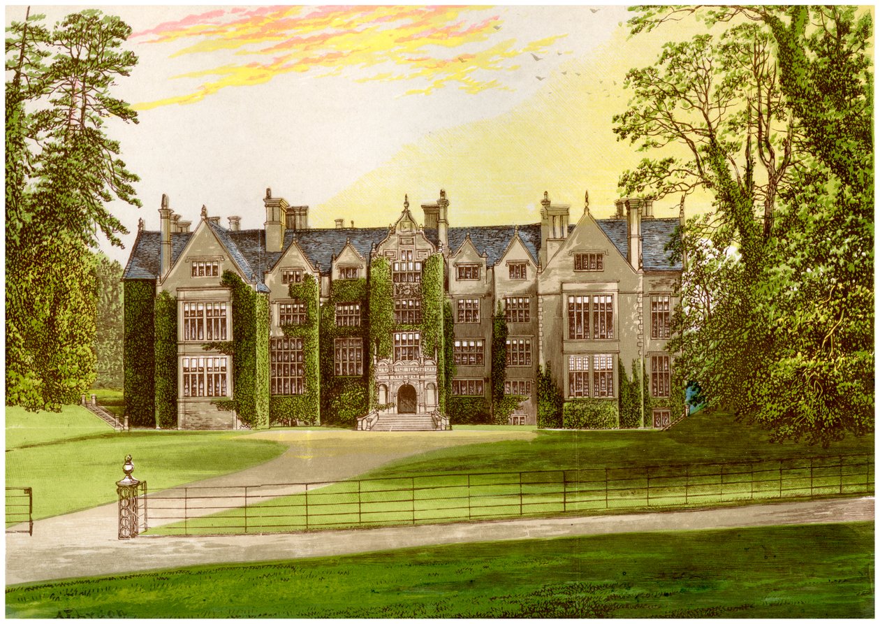 Wroxton Abbey, Oxfordshire, domov rodiny North, c1880 od Unbekannt