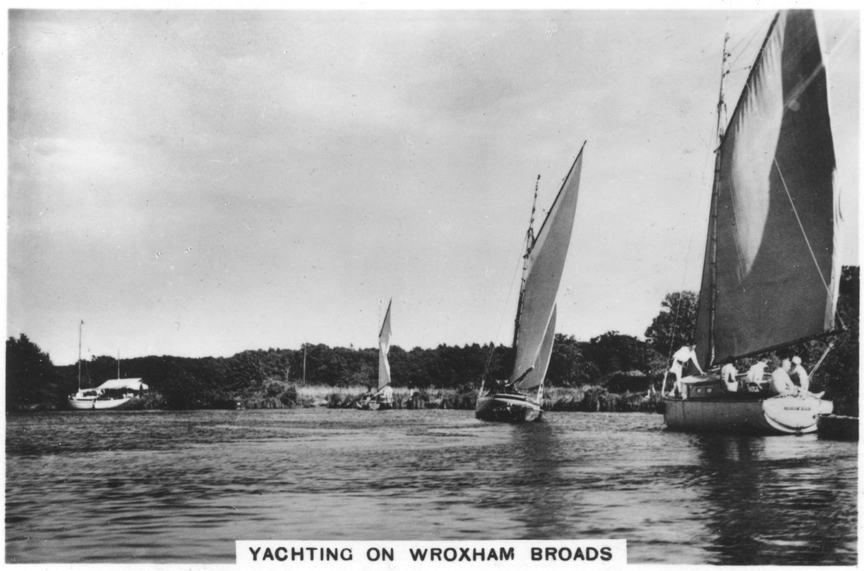 Jachting na Wroxham Broads, 1936 od Unbekannt