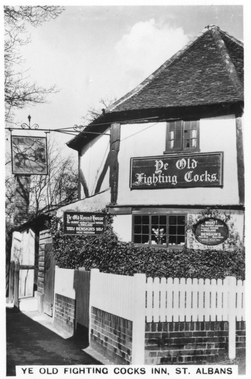 Ye Old Fighting Cocks Inn, St Albans, Hertfordshire, 1937 od Unbekannt