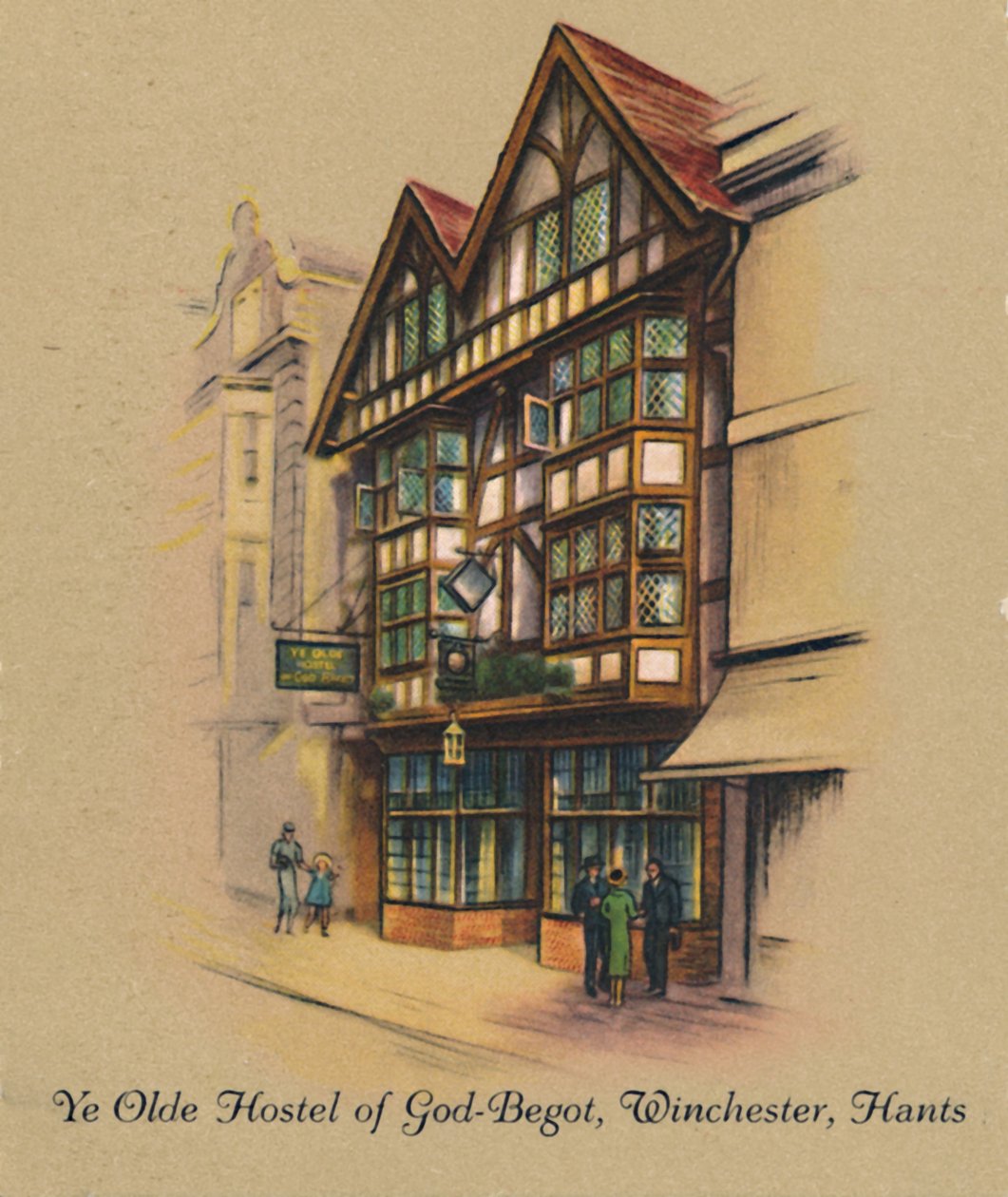 Ye Olde Hostel of God-Begot, Winchester, Hants, 1939 od Unbekannt
