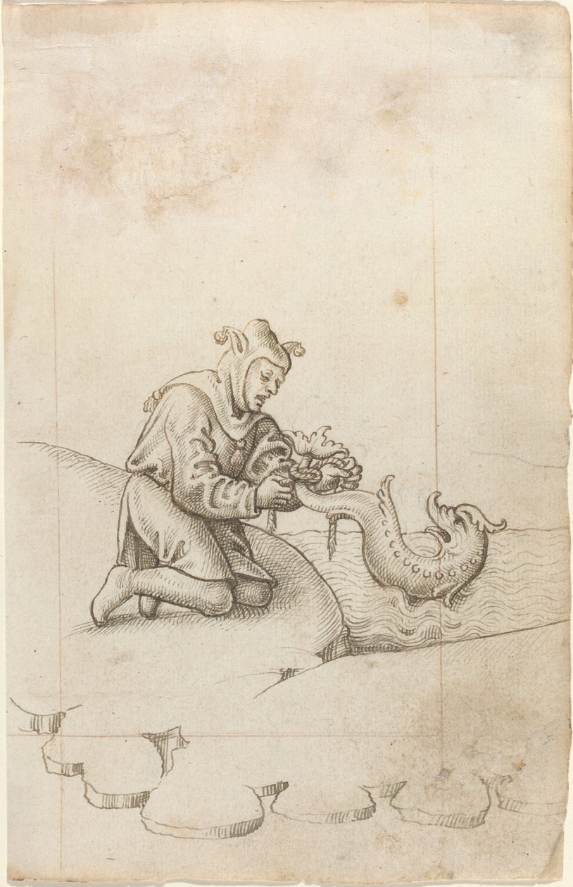 Vážeš delfína za ocas [fol. 17 recto], c. 15121515. od Unbekannt