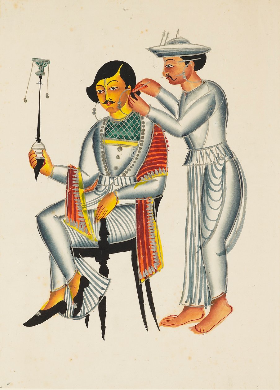 Mladý Bengálec má propíchnuté uši, c1845 od Unbekannt