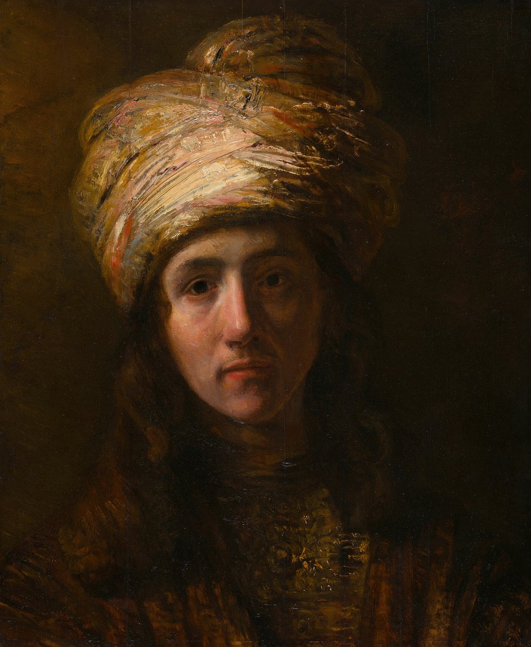 Mladý muž v turbanu, c. 1650. od Unbekannt
