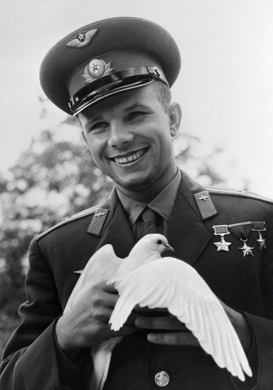 Jurij Gagarin, ruský kosmonaut, c1963-c1964 od Unbekannt