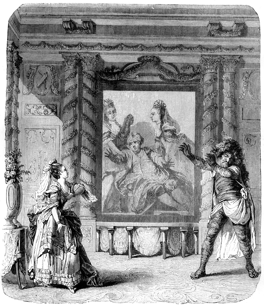 Zemire a Azor, komická opera, 1771 1882-1884 od Unbekannt