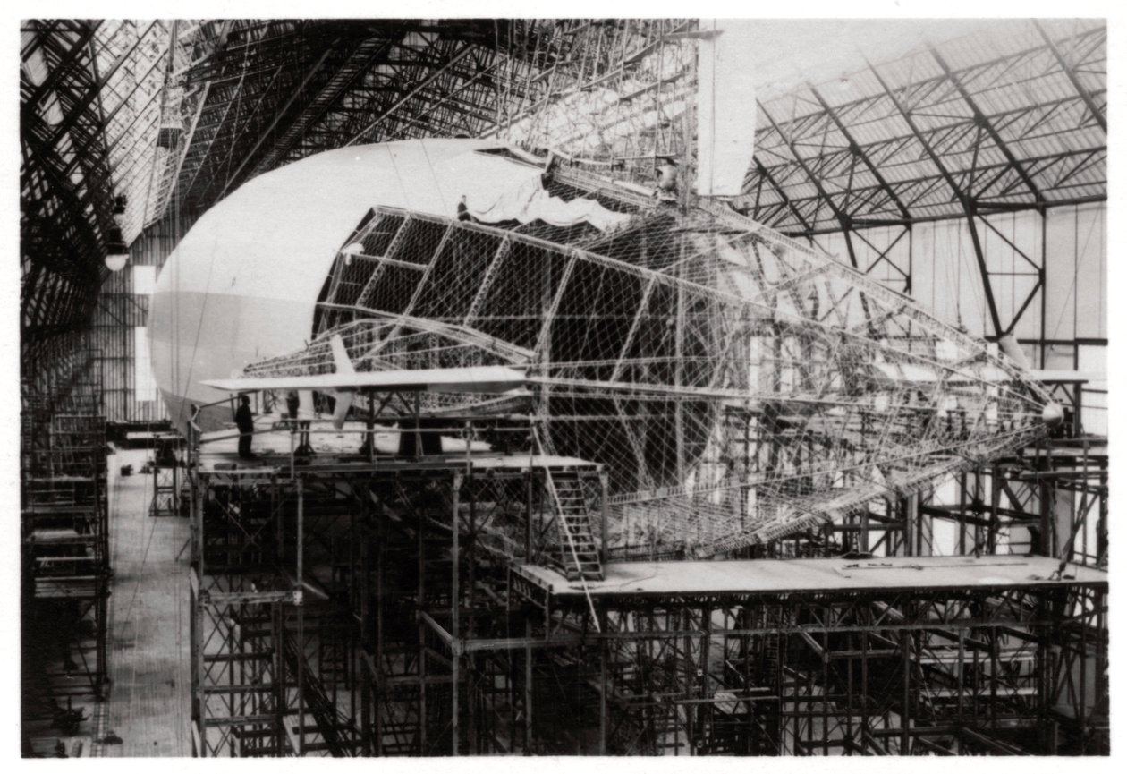 Zeppelin LZ 126 ve výstavbě, Friedrichshafen, Německo, 1924 1933 od Unbekannt