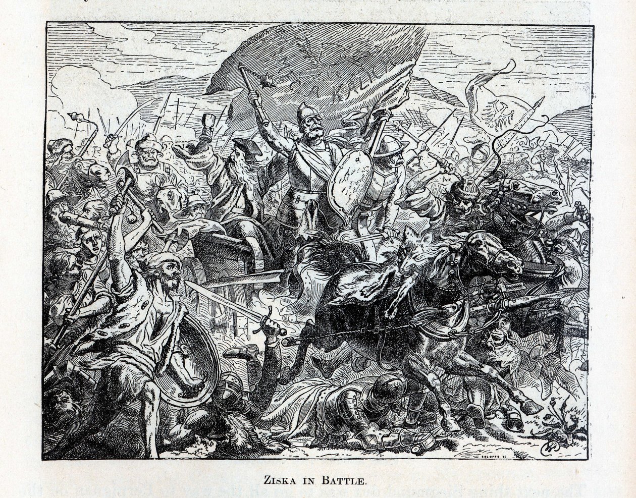 Ziska v bitvě, 1882 od Unbekannt