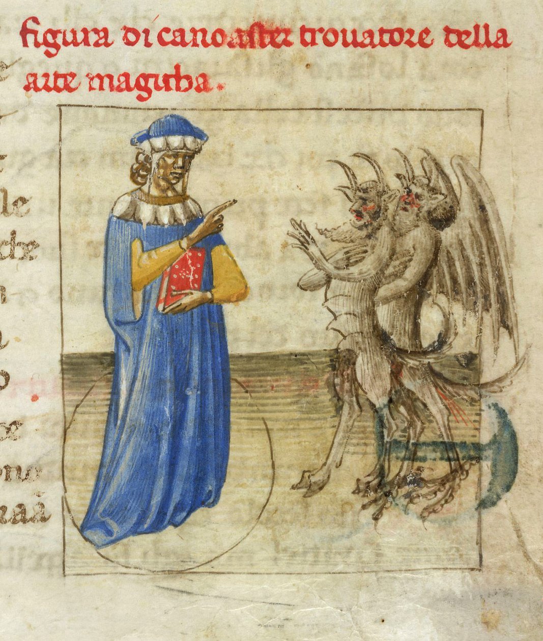 Zoroaster se dvěma démony Miniatura z Pseudo-Aristotle Secretum Secretorum, 1425 od Unbekannt