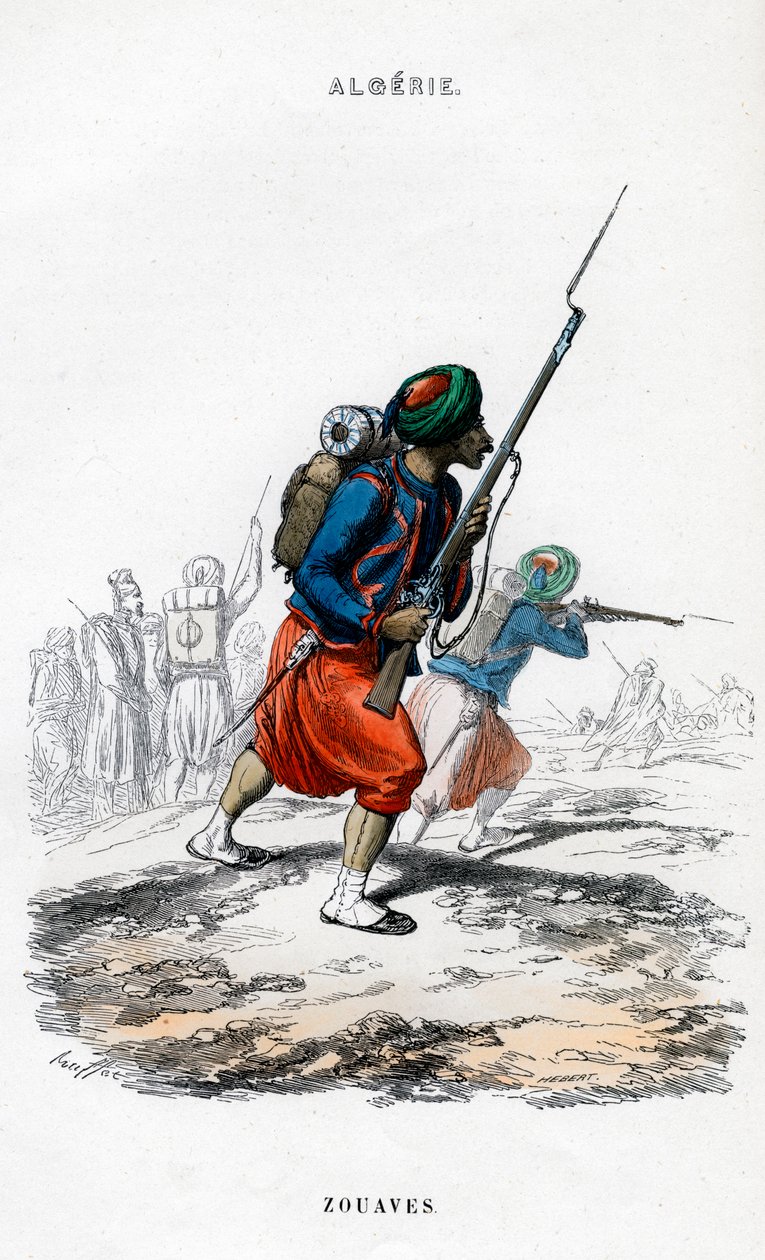 Zouaves, francouzská armáda v Alžírsku od Unbekannt