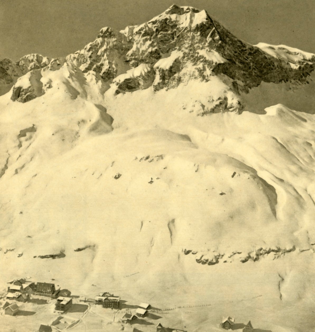 Zürs a vrchol Hasenfluh, Vorarlbersko, Rakousko, c1935. od Unbekannt