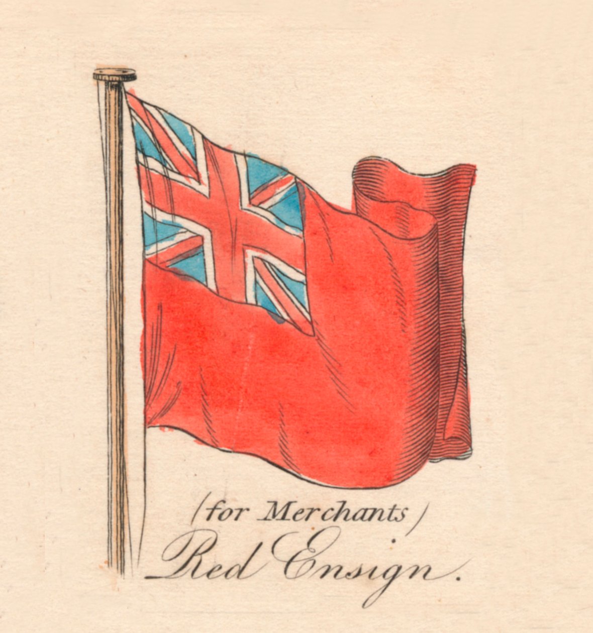pro obchodníky Red Ensign, 1838 od Unbekannt