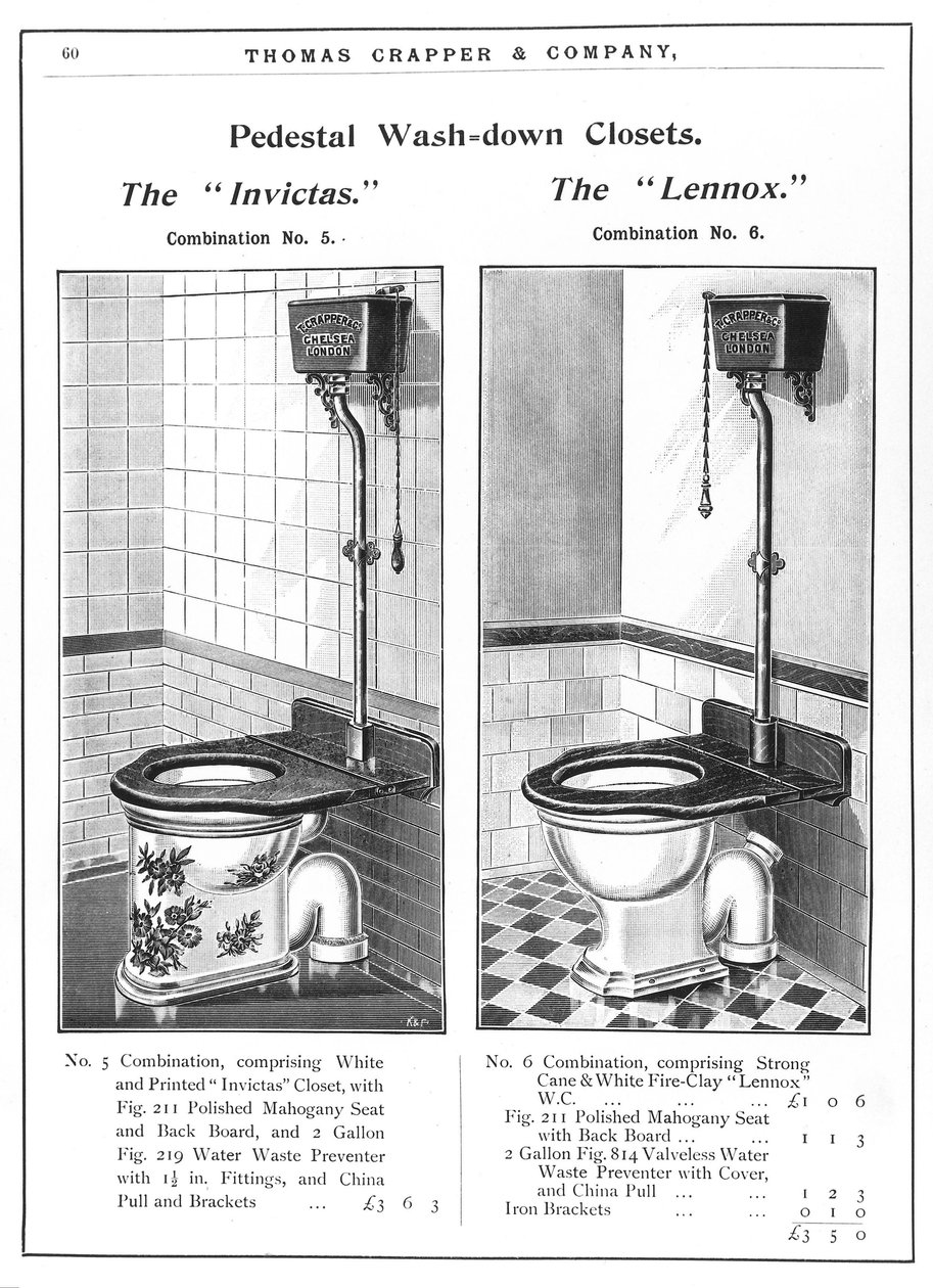 modeles de toilette a socle, equipees de chasse d