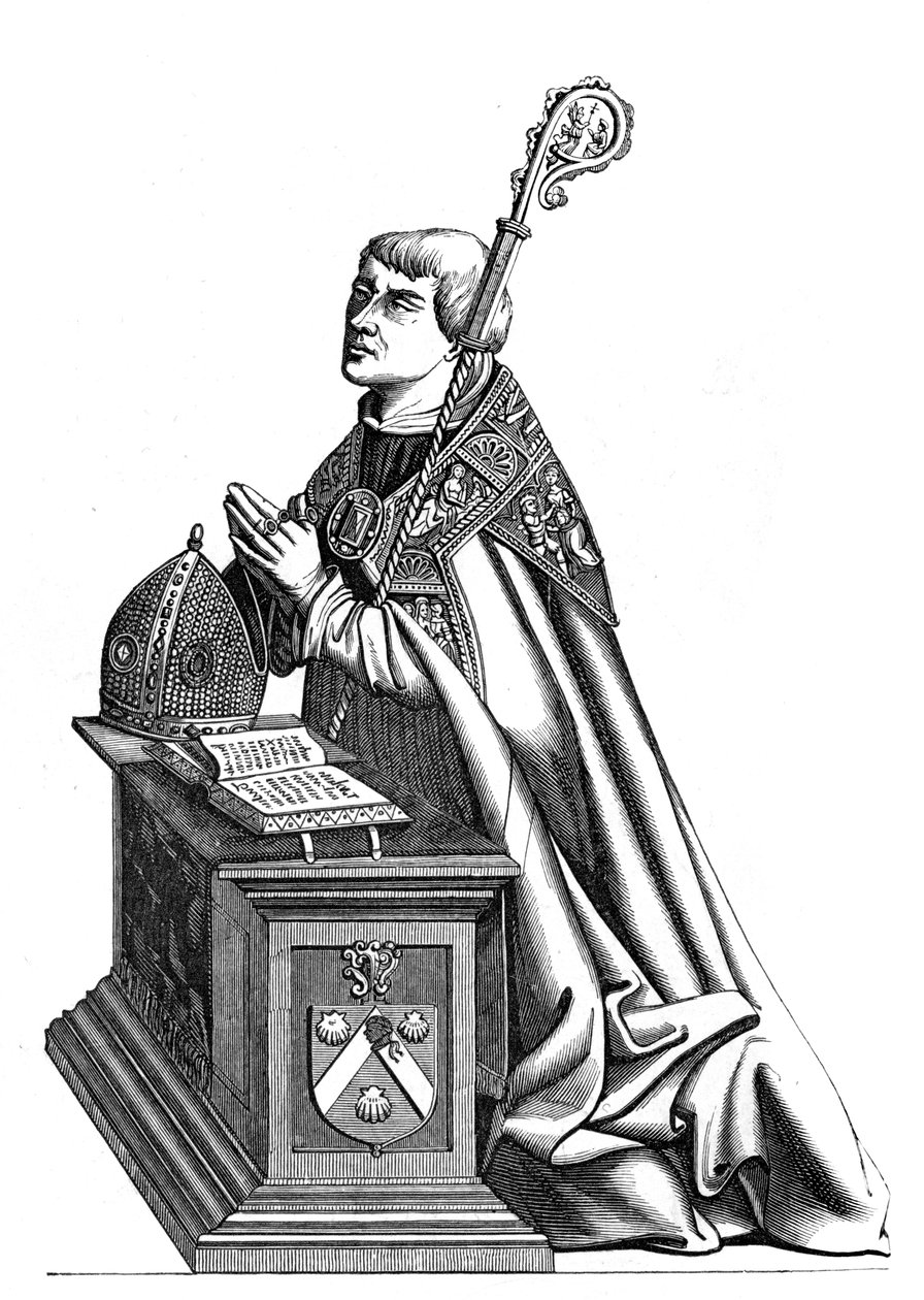 Etienne de Poncher 1446-1524, biskup Paříže, 16. století 1849 od Unbekannt