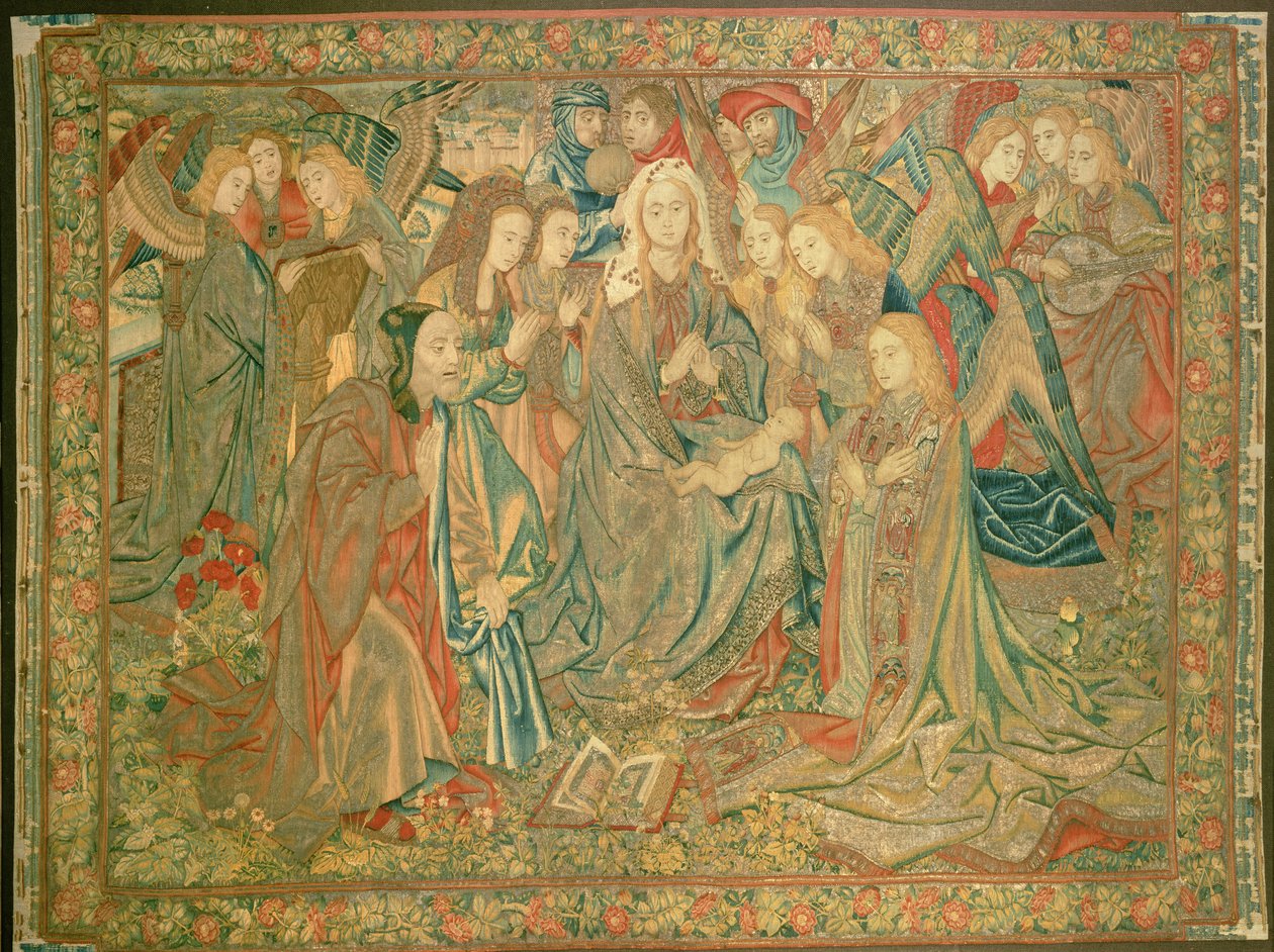 Klanění dítěte Kristu (Tapisérie) od Unbekannt Unbekannt