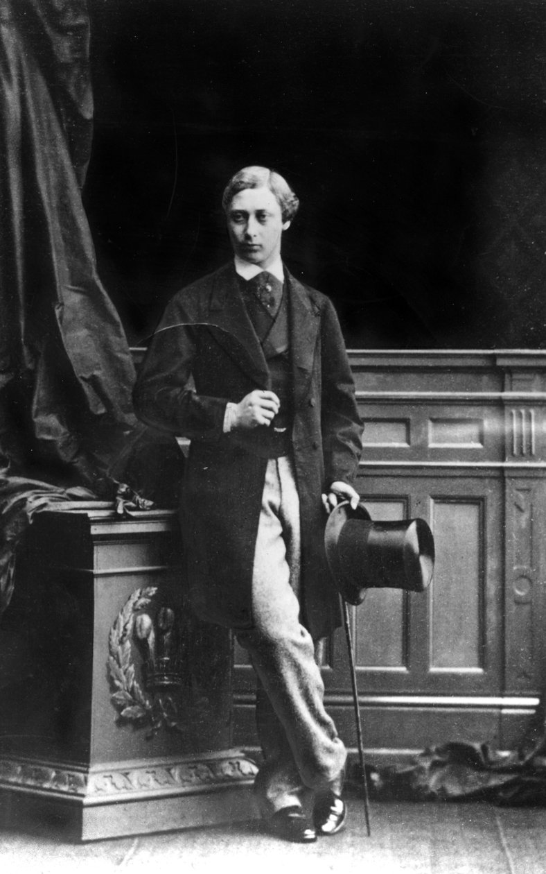 Albert Edward, princ z Walesu, 1861 (černobílá fotografie) od Unbekannt Unbekannt