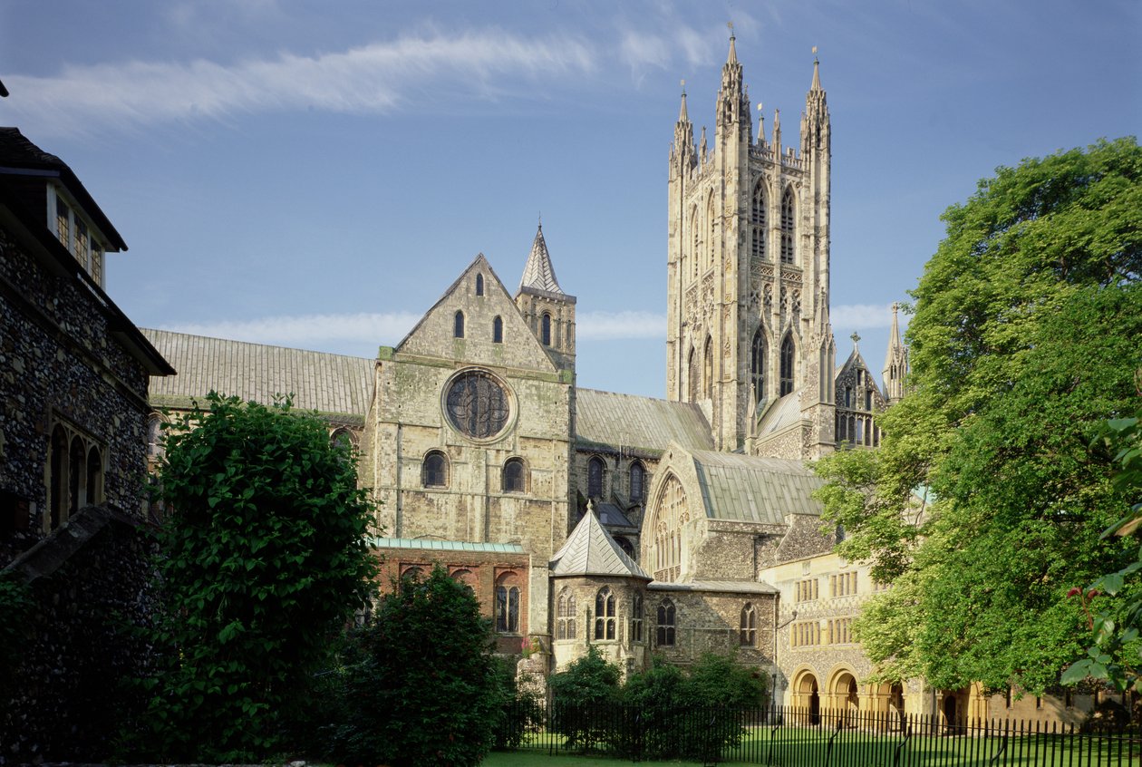 Katedrála v Canterbury, exteriér katedrály (1070–1834) English School, Kent, Spojené království od Unbekannt Unbekannt