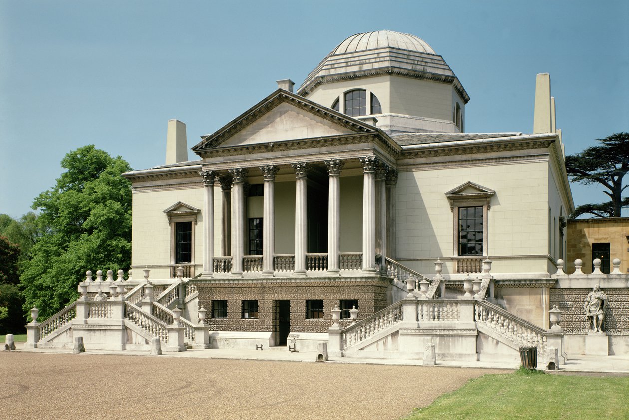 Chiswick House, Exterior View of the East, Londýn, Velká Británie, 1725-29 od Unbekannt Unbekannt