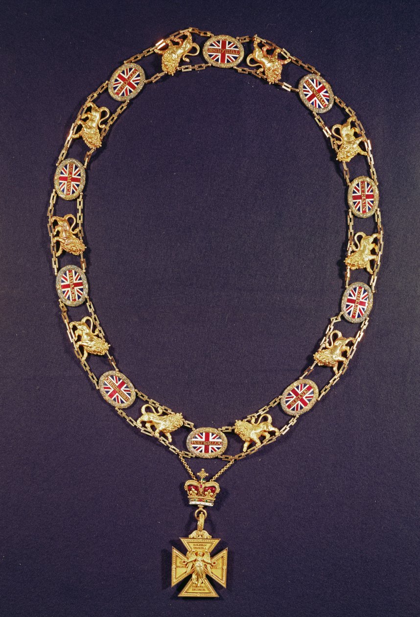 Čestný límec, zlatý a smaltovaný, darovaný vévodovi z Wellingtonu (1769-1852), George IV, kolem roku 1825 od Unbekannt Unbekannt