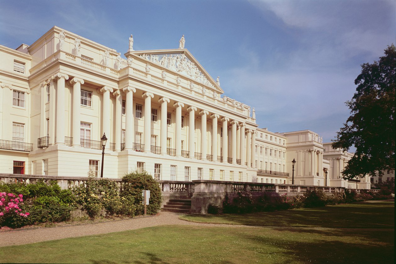 Cumberland Terrace 1827-28, navržený Johnem Nashem (1752-1835) Regents Park, Londýn, Velká Británie od Unbekannt Unbekannt