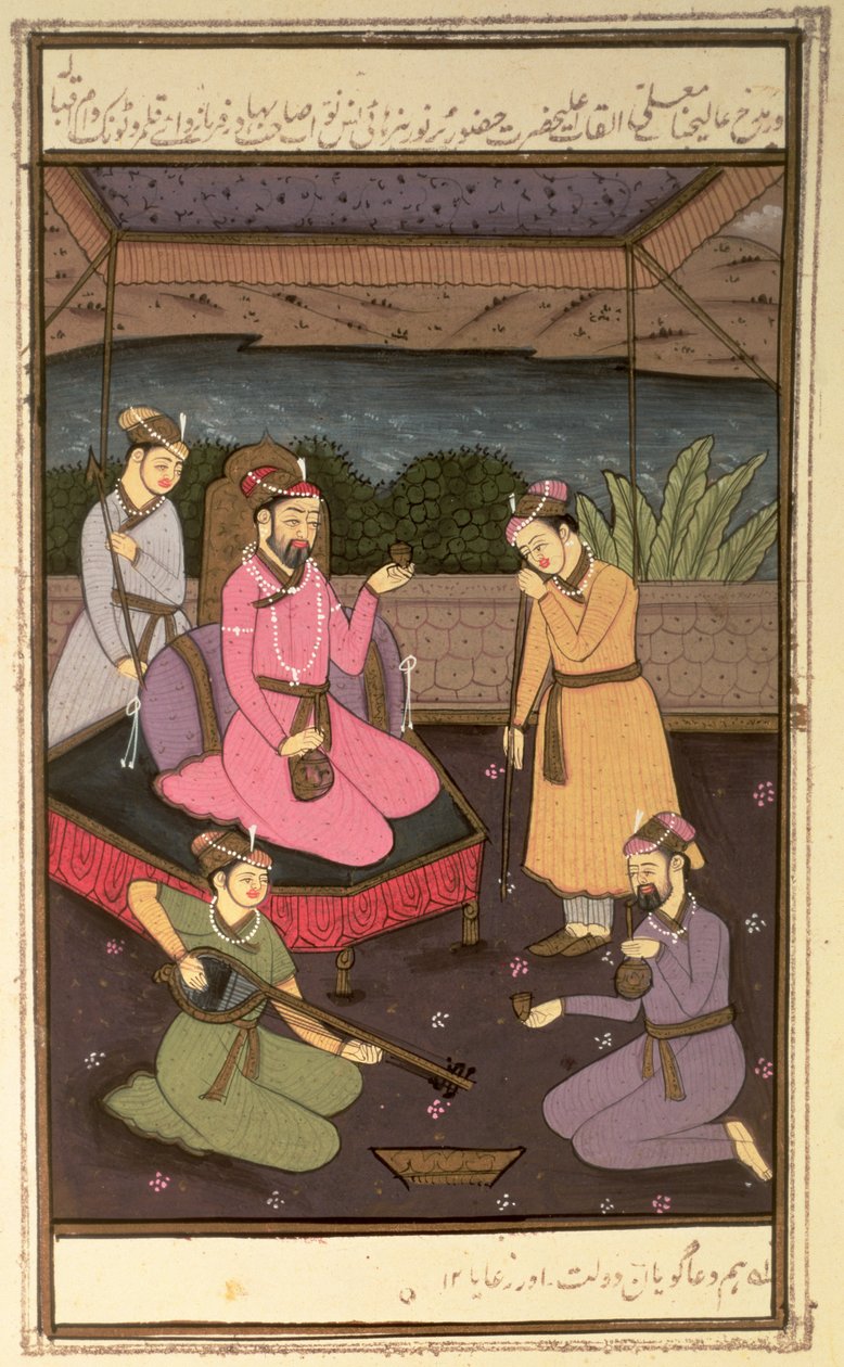 Císař Khurram (Shah Jahan), s průvodci, Mughal od Unbekannt Unbekannt
