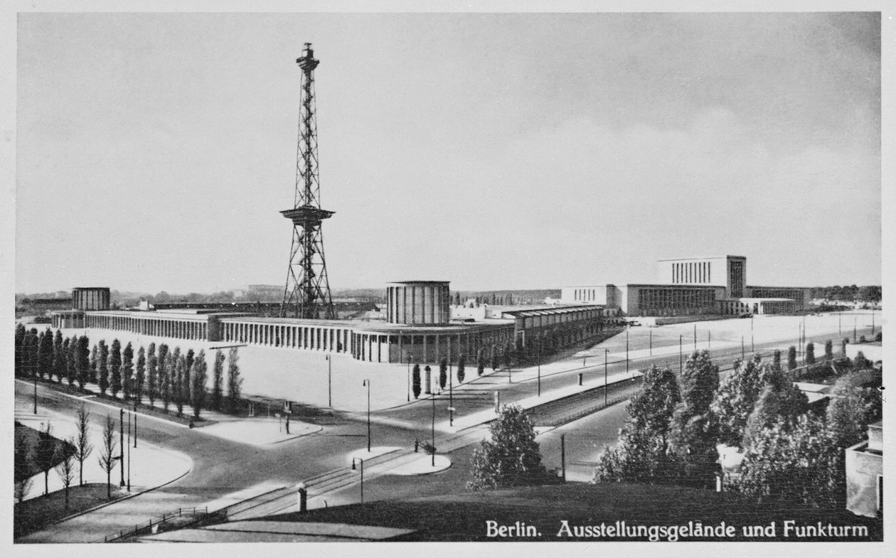 Výstavní síně a vysílací věž, Charlottenburg, Berlín, c.1930 od Unbekannt Unbekannt