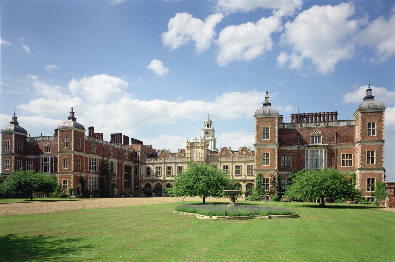 Exteriér Hatfield House, Hertfordshire, postavený 1607-12 od Unbekannt Unbekannt