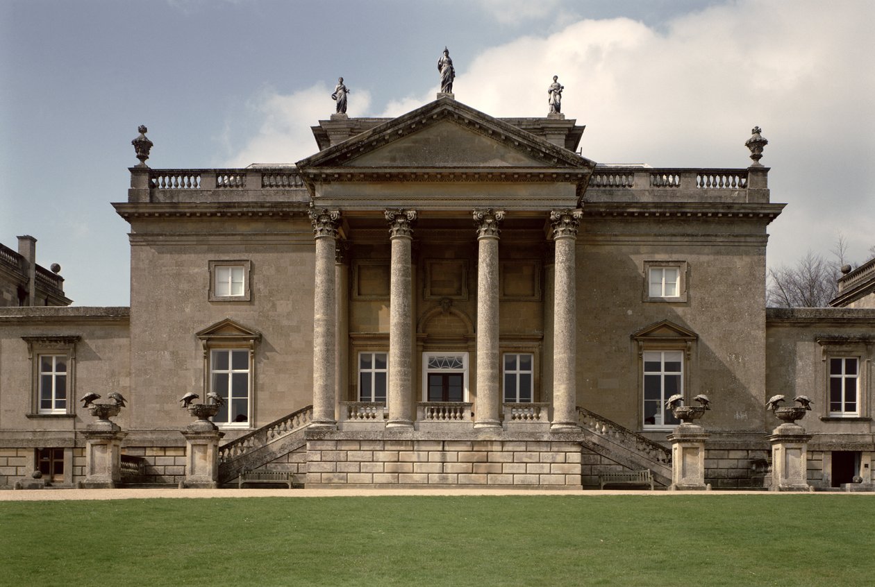 Vnější pohled na centrální část domu, Stourhead, Wiltshire od Unbekannt Unbekannt