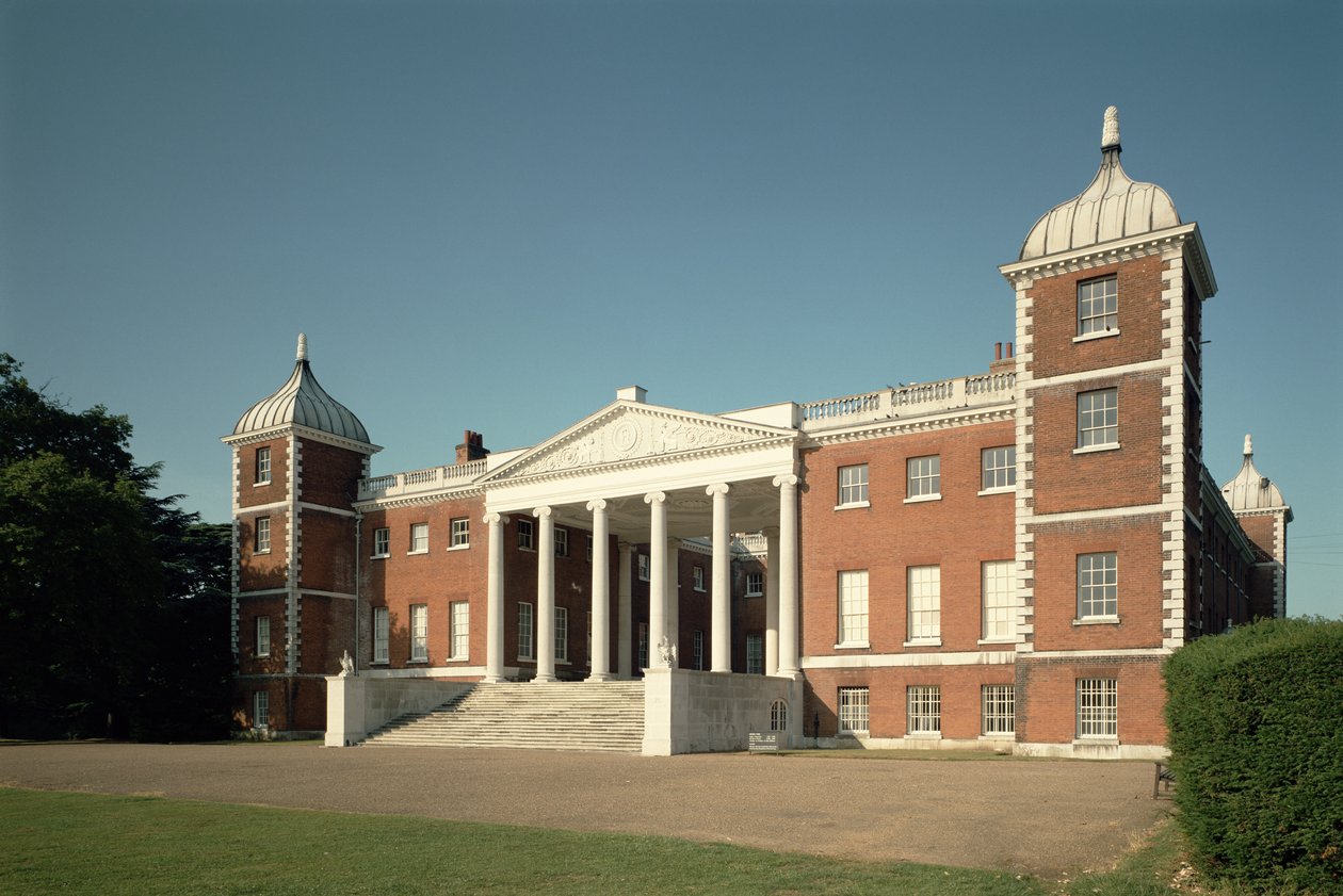 Vnější pohled na východní stranu, Osterley Park, Middlesex od Unbekannt Unbekannt