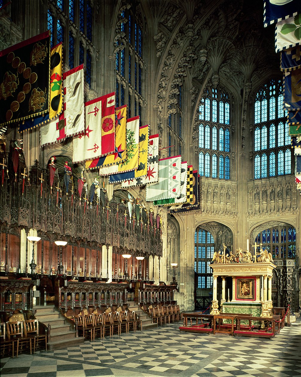 Henry VII Lady Chapel, zahájena v roce 1503, anglická škola, (16. století), Westminster Abbey, Londýn, Velká Británie od Unbekannt Unbekannt