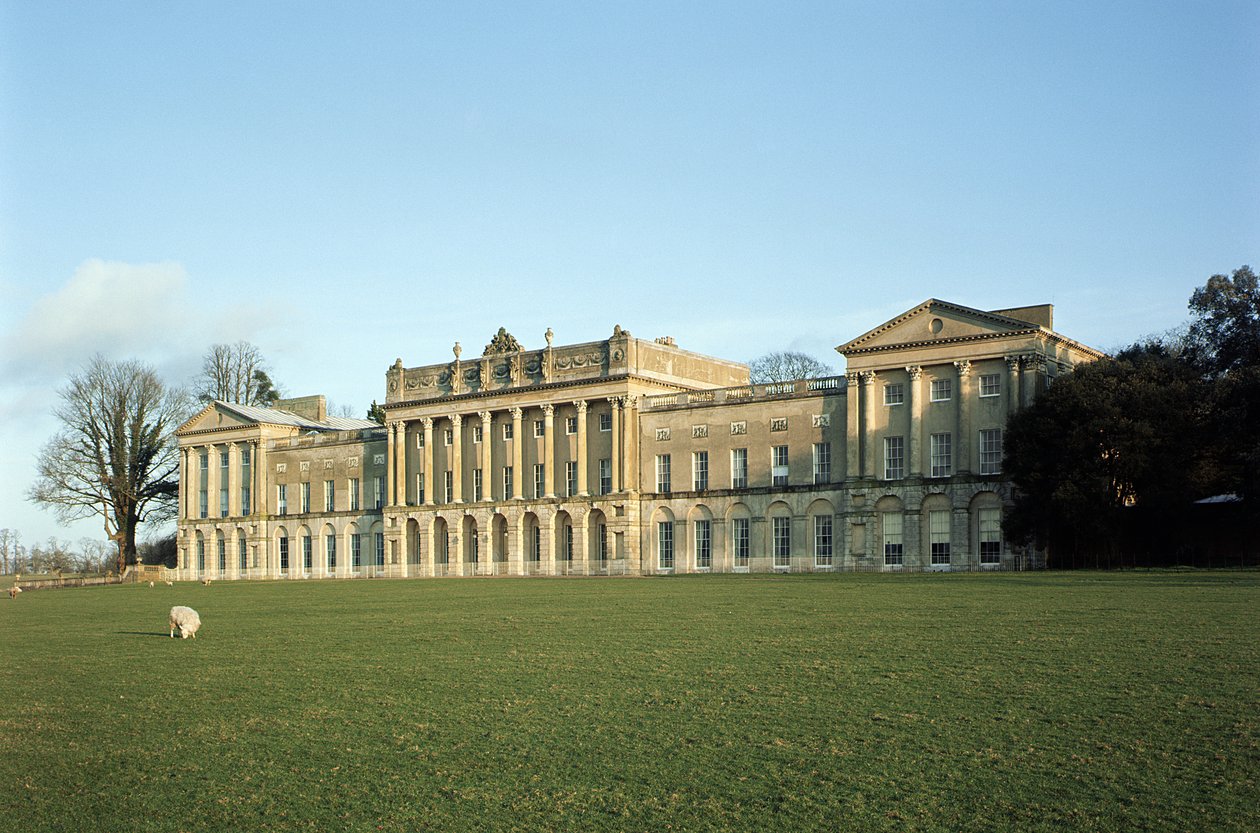 Heveningham Hall, Pohled na exteriér, postavený kolem roku 1778 Robertem Taylorem 1714-88, Suffolk, Velká Británie od Unbekannt Unbekannt
