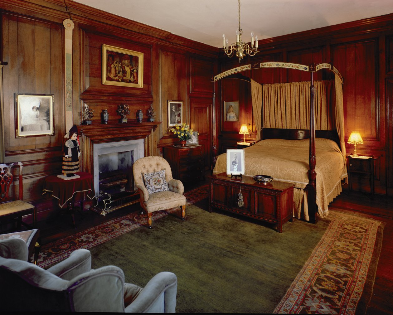 Hoghton Tower, Lancashire: Buckingham Room, konec 17. století od Unbekannt Unbekannt