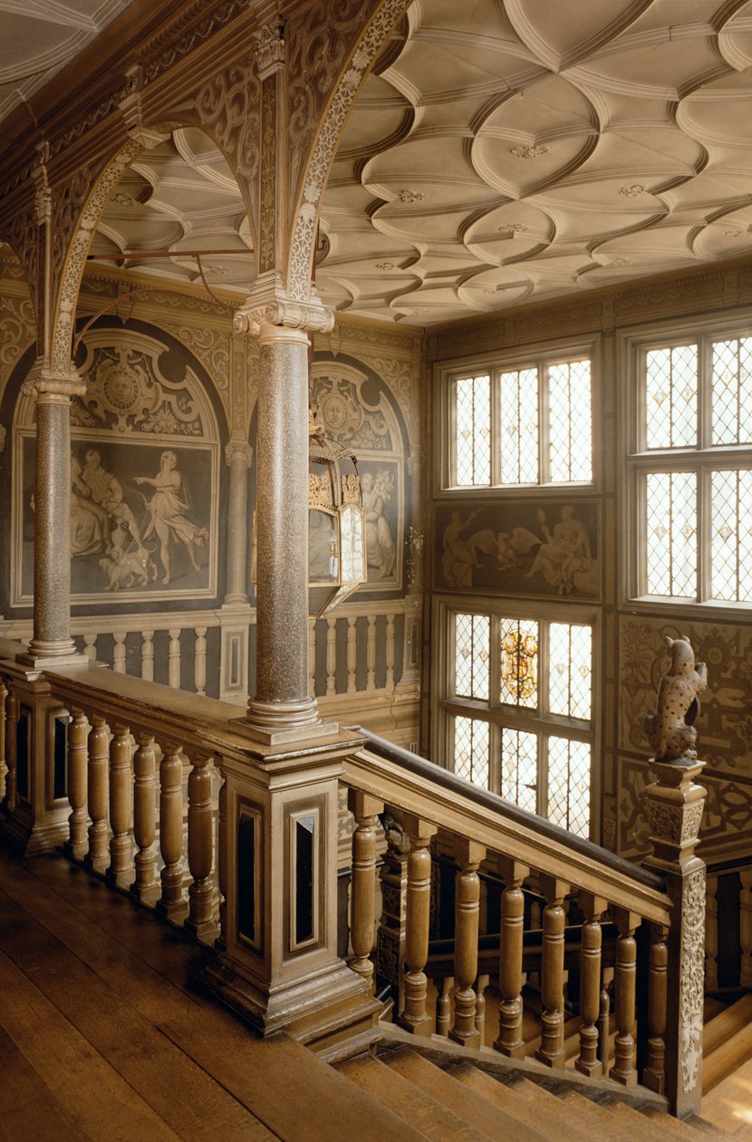 Knole House c.1610, The Staircase, Sevenoaks, Kent, UK od Unbekannt Unbekannt