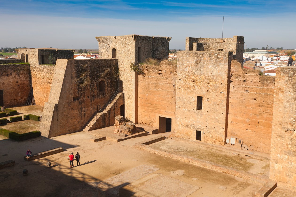 Niebla, provincie Huelva, Andalusie, jižní Španělsko. Hrad Guzmanů. od Unbekannt Unbekannt