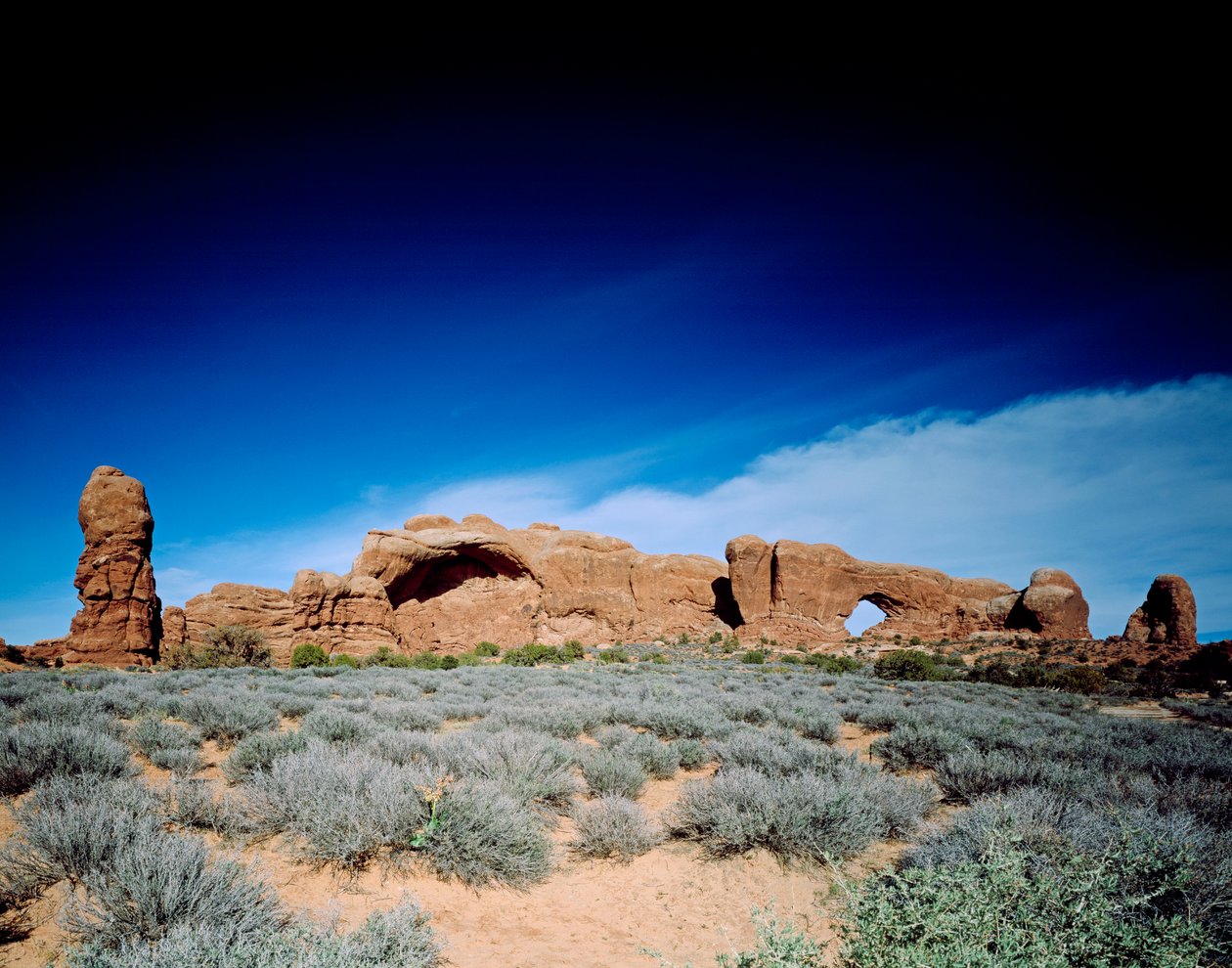 Severní okno a Park Avenue, Národní park Arches, Utah (foto) od Unbekannt Unbekannt